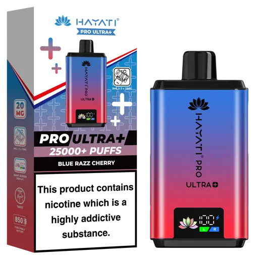Hayati Pro Ultra Plus 25000 Prefilled Pod Kit Blue Razz Cherry