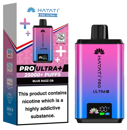 Hayati Pro Ultra Plus 25000 Prefilled Pod Kit Blue Razz GB