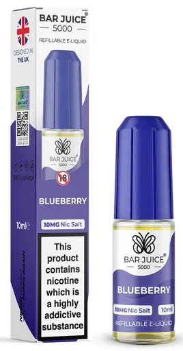 Bar Juice 5000 Nic Salt E-liquid Blueberry 10mg