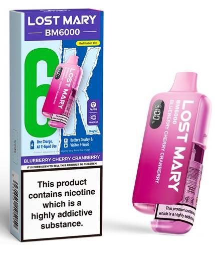 Lost Mary BM6000 Prefilled Pod Kit Blueberry Cherry Cranberry
