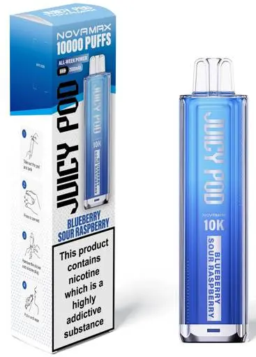 Juicy Pod Novamax 10K Prefilled Pod Kit Blueberry Sour Raspberry