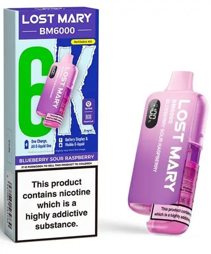 Lost Mary BM6000 Prefilled Pod Kit Blueberry Sour Raspberry