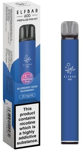 Elf Bar 600 Prefilled Pod Kit Blueberry Sour Raspberry
