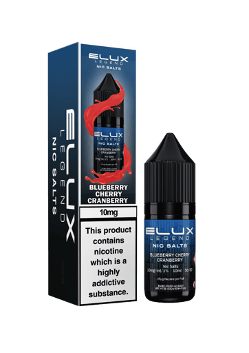 Elux Legend Nic Salt E-liquid Blueberry Cherry Cranberry 10mg