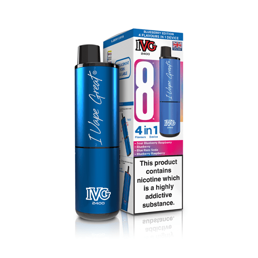 IVG 2400 Prefilled Pod Vape Kit Blueberry Edition