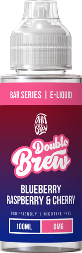 Ohm Brew Double Brew Bar Series Shortfills Blueberry & Raspberry Cherry