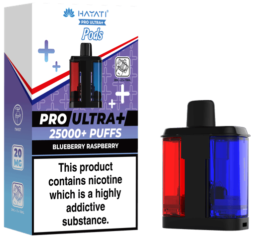 Hayati Pro Ultra Plus 25000 Prefilled Pods Blueberry Raspberry