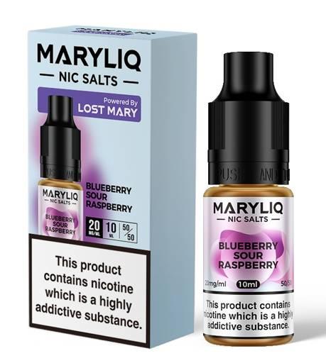 Maryliq Nic Salt E-Liquids By Lost Mary Blueberry Sour Raspberry 10mg