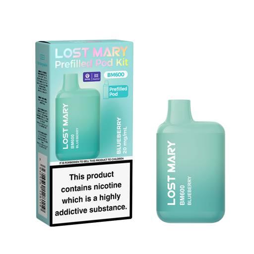 Lost Mary BM600 Prefilled Pod Vape Kit Blueberry