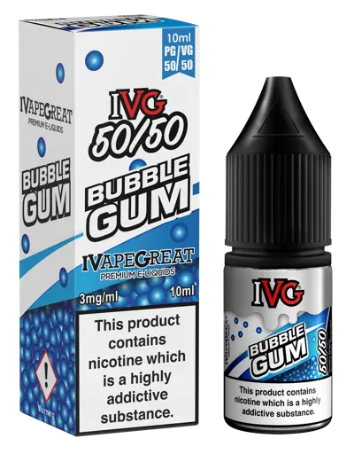 IVG 50/50 E-Liquids Bubblegum 3mg