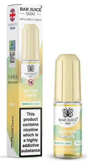 Bar Juice 5000 Nic Salt E-liquid Butter mints 10mg