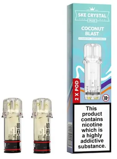 SKE Crystal Plus Prefilled Vape Pods Coconut Blast