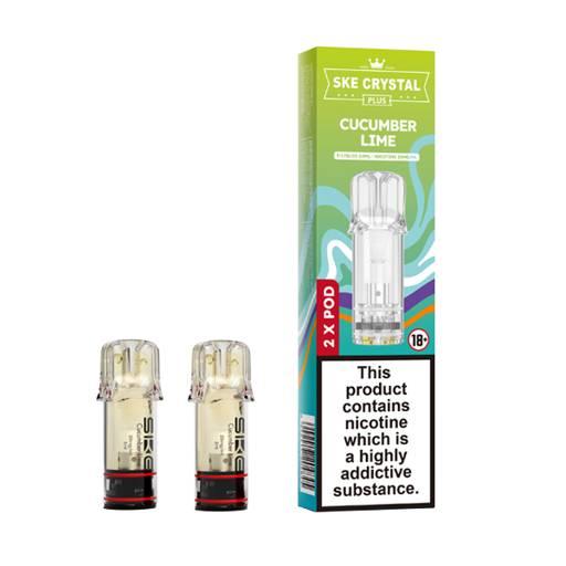 SKE Crystal Plus Prefilled Vape Pods Cucumber Lime