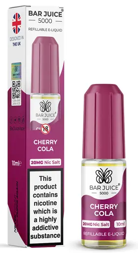 Bar Juice 5000 Nic Salt E-liquid Cherry Cola 20mg