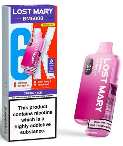 Lost Mary BM6000 Prefilled Pod Kit Cherry Ice