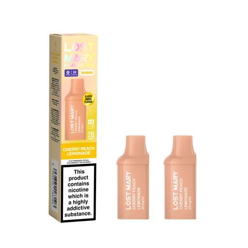 Lost Mary BM600 Prefilled Vape Pods Cherry Peach Lemonade