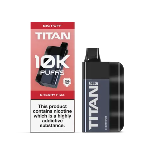 Titan 10k Rechargeable Disposable Vape Kit Cherry Fizz