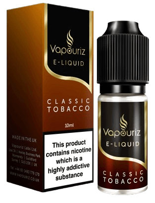 Vapouriz Premium E-liquids Classic Tobacco 0mg