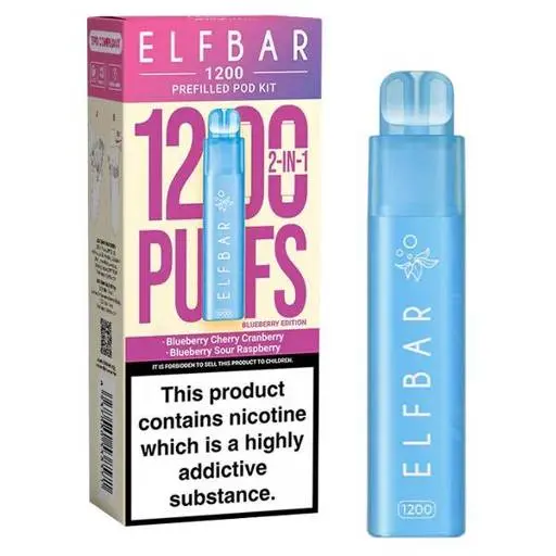 Elf Bar 1200 Prefilled Pod Kit Blueberry Edition