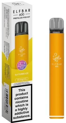 Elf Bar 600 Prefilled Pod Kit Elfturbo Ice