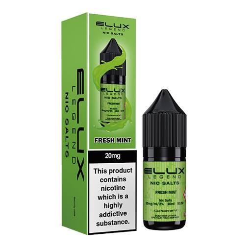 Elux Legend Nic Salt E-liquid Fresh Mint 10mg
