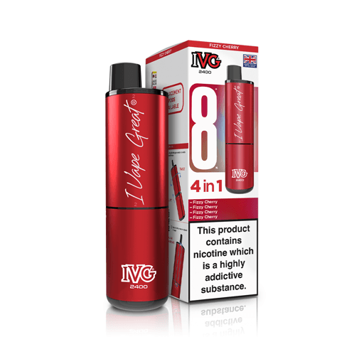 IVG 2400 Prefilled Pod Vape Kit Fizzy Cherry