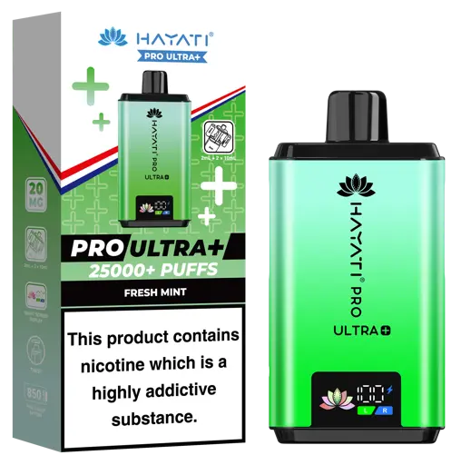 Hayati Pro Ultra Plus 25000 Prefilled Pod Kit Fresh Mint