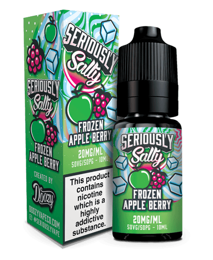 Seriously Salty Nic Salt E-Liquids Frozen Apple Berry 5mg
