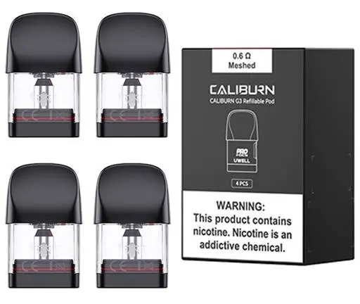Uwell Caliburn G3 Replacement Pods 0.6 ohm (4pk)