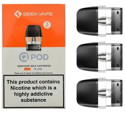 Geekvape Q Replacement Pods Q pod 0.6 ohm