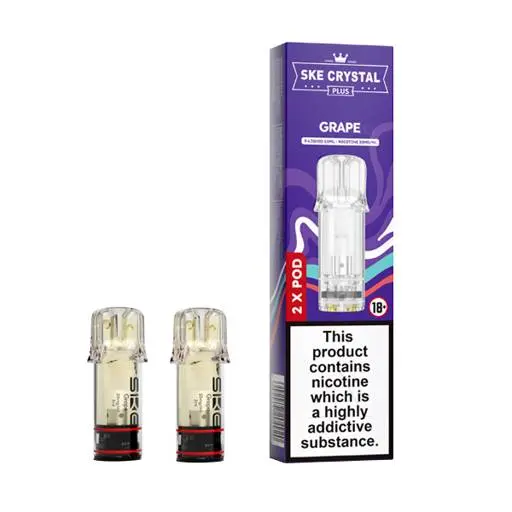 SKE Crystal Plus Prefilled Vape Pods Grape