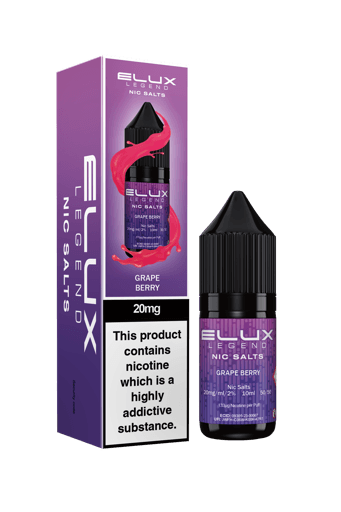 Elux Legend Nic Salt E-liquid Grape Berry 20mg