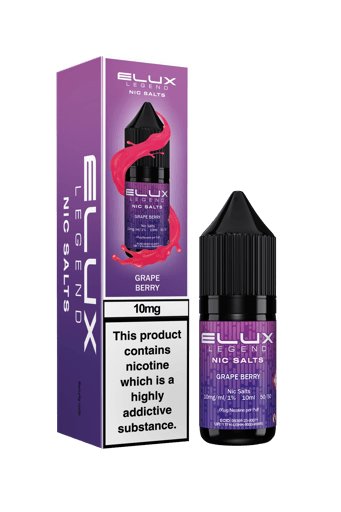 Elux Legend Nic Salt E-liquid Grape Berry 10mg