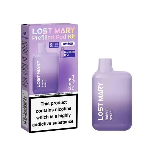 Lost Mary BM600 Prefilled Pod Vape Kit Grape