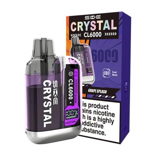SKE Crystal CL6000 Prefilled Pod Vape Kit Grape Splash