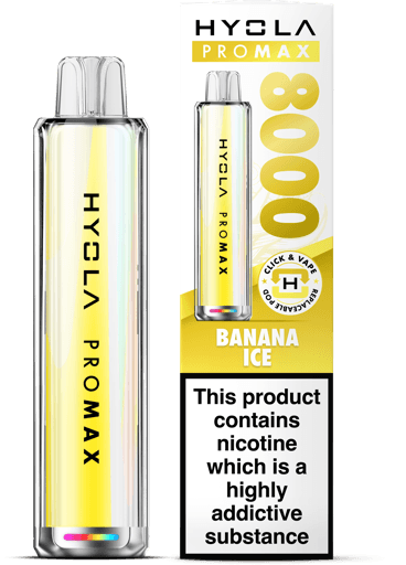 Hyola Pro Max 8000 Prefilled Pod Kit Banana Ice