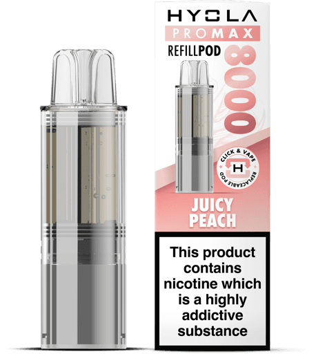 Hyola Pro Max 8000 Replacement Pods Juicy Peach