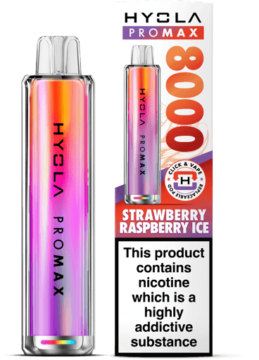 Hyola Pro Max 8000 Prefilled Pod Kit Strawberry Raspberry Ice