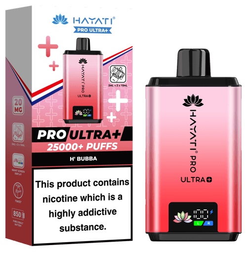 Hayati Pro Ultra Plus 25000 Prefilled Pod Kit H’Bubba