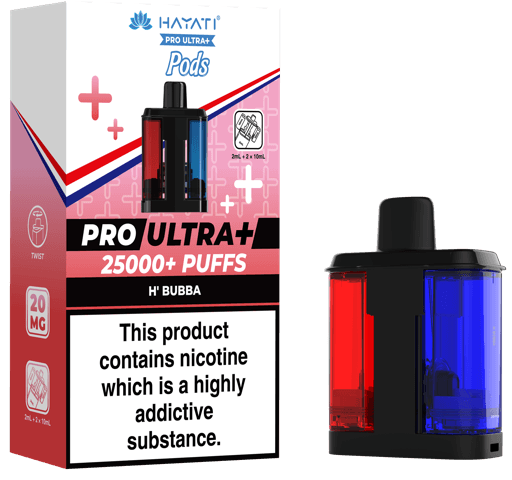 Hayati Pro Ultra Plus 25000 Prefilled Pods H’Bubba