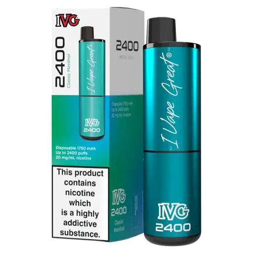 IVG 2400 4 in 1 Disposable Vape Classic Menthol