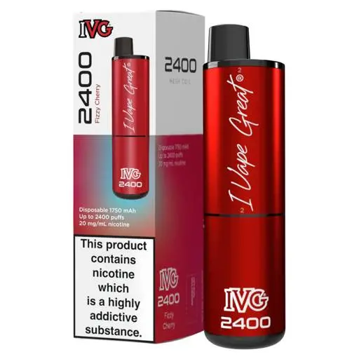 IVG 2400 4 in 1 Disposable Vape Fizzy Cherry