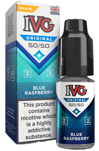 IVG 50/50 E-Liquids Blue Raspberry 12mg