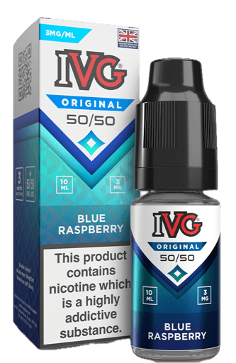 IVG 50/50 E-Liquids Blue Raspberry 3mg