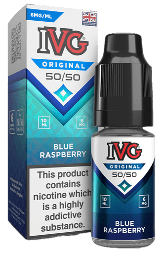 IVG 50/50 E-Liquids Blue Raspberry 6mg