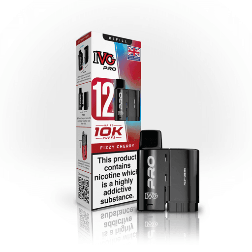 IVG Pro 12 Prefilled Vape Pods Fizzy Cherry
