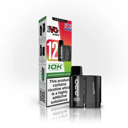IVG Pro 12 Prefilled Vape Pods Kiwi Passion Fruit Guava