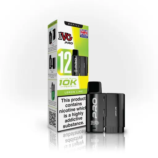 IVG Pro 12 Prefilled Vape Pods Lemon Lime