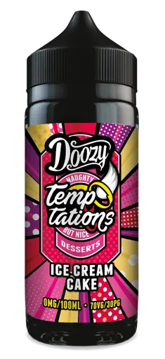 Doozy Temptations 100ml Shortfill E-Liquids Ice Cream Cake 100ml