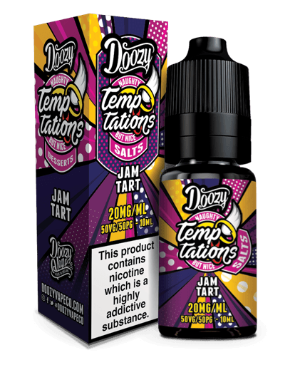 Doozy Temptations Nic Salt E-Liquids Jam Tart 10mg